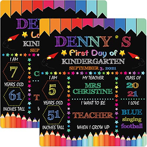Hohomark 10 Pcs First Day and Last Day of School Sign,9x12 First Day of School Chalkboard Style Sign,Back to School Photo Prop Signs for Kids,Girls & Boys Double Sided Hohomark 10 Pcs First Day and Last Day of School Sign,9x12 First Day of School Chalkboard Style Sign,Back to School Photo Prop Signs for Kids,Girls & Boys Double Sided